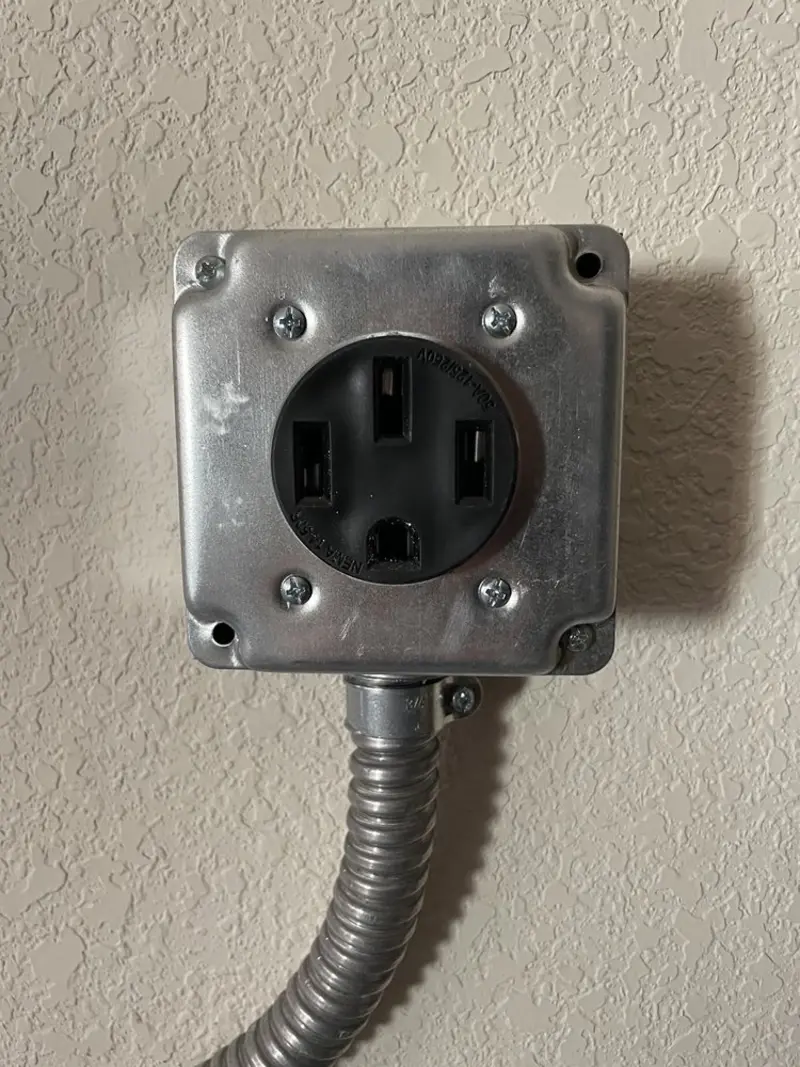 NEMA 14-50 outlet installed for Electrical Panel Upgrade in Florence-Graham