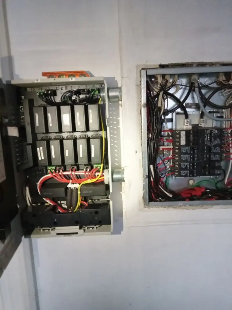 Electrical panel upgrade completed for Security Camera Wiring in Florence-Graham